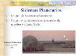 Formacion de Sistemas Planetarios