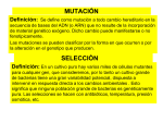 MUTACIÓN - Aula Virtual FCEQyN