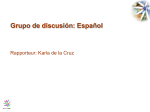 Grupo de discusión: Español