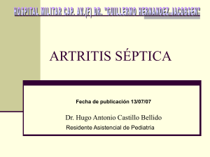 ARTRITIS SEPTICA