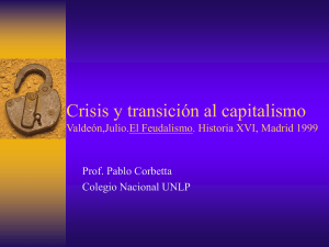 Crisis y transición al capitalismo