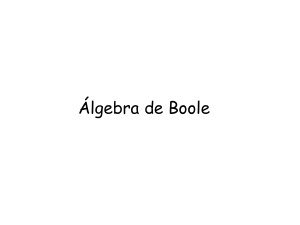 Álgebra de Boole Definición axiomática