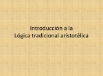 Introducción a la Lógica tradicional aristotélica