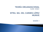 Diapositiva 1 - Teoría Organizacional