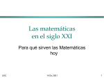 Las matemáticas en el siglo XXI