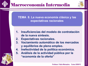 3. Vaciamiento de los mercados y equilibrio pleno empleo