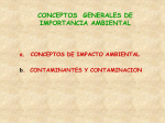 CONCEPTOS GENERALES DE IMPORTANCIA AMBIENTAL
