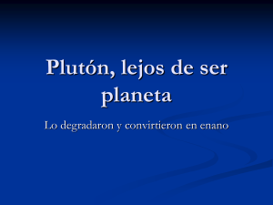 Plutón, lejos de ser planeta