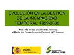 Evolución en la gestión de la incapacidad temporal: 1999-2006