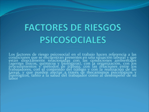 factores de riesgos psicosociales
