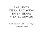 leyes de radiacion en la tierra y en el espacio