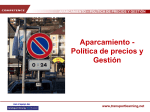 APARCAMIENTO – POLÍTICA DE PRECIOS Y GESTIÓN www