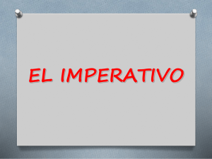 el imperativo