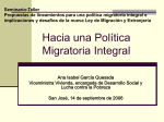 Elementos para una política migratoria