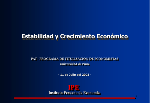 Estabilidad y Crecimiento Económico