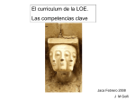 Contexto social e histórico Estructura curricular de la LOE