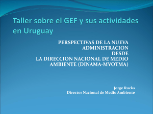 TALLER SOBRE EL FONDO PARA EL MEDIO AMBIENTE