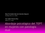 Abordaje Psicologico del TEPT en Mujeres con Patologia Dual