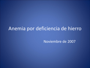 Anemia por deficiencia de hierro