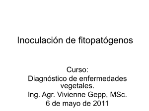 Inoculación de fitopatógenos