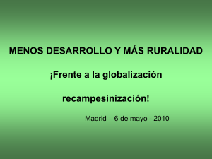 Frente a la globalización recampesinización!