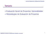 evaluación social de proyectos