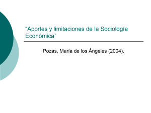 “Aportes y limitaciones de la Sociología Económica”