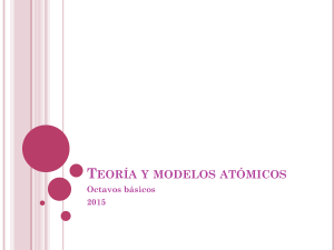 Teoria y modelos atomicos