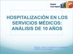 hospitalización en los servicios médicos: análisis de 10