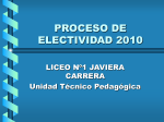 proceso de electividad 2010