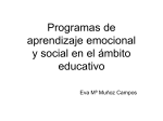 Programas de aprendizaje emocional y social en el