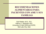 Consejos nutricionales - Familias AME Argentina