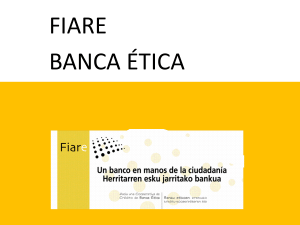 LA BANCA ETICA FIARE