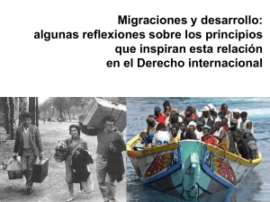 Migraciones y desarrollo: algunas reflexiones sobre los principios