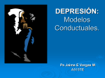 Modelos Conductuales de Depresión