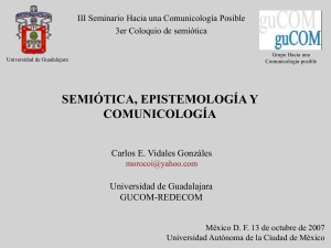 Semiótica, Epistemología y Comunicología