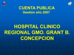 Cuenta Pública 2007 - Hospital Clínico Regional Dr. Guillermo
