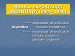 MODELO EXPORTADOR ARGENTINO (1880 – 1914)