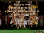 Perspectivas transdisciplinarias en antropología