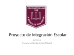 Proyecto de Integración - Escuela la Ronda de San Miguel