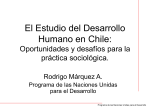 El Estudio del Desarrollo Humano en Chile