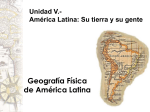 Unidad V. América Latina - su tierra y su gente