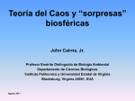 CHAOS THEORY AND BIOSPHERIC “SURPRISES” in Spanish