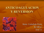 anticoagulacion y reversion