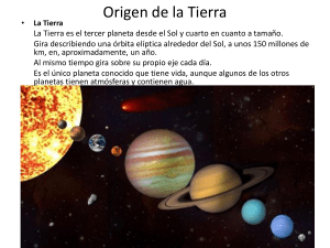 Teorías sobre el Origen de la Tierra