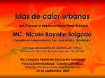 Islas de calor urbanas, MC Nicole Salgado