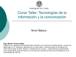 Curso Taller: Tecnologías de la información y la comunicación