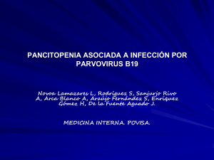 pancitopenia asociada a infección por parvovirus b19