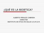 BIOETICA : ORIGENES