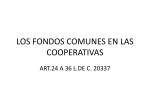 LOS FONDOS COMUNES EN LAS COOPERATIVAS